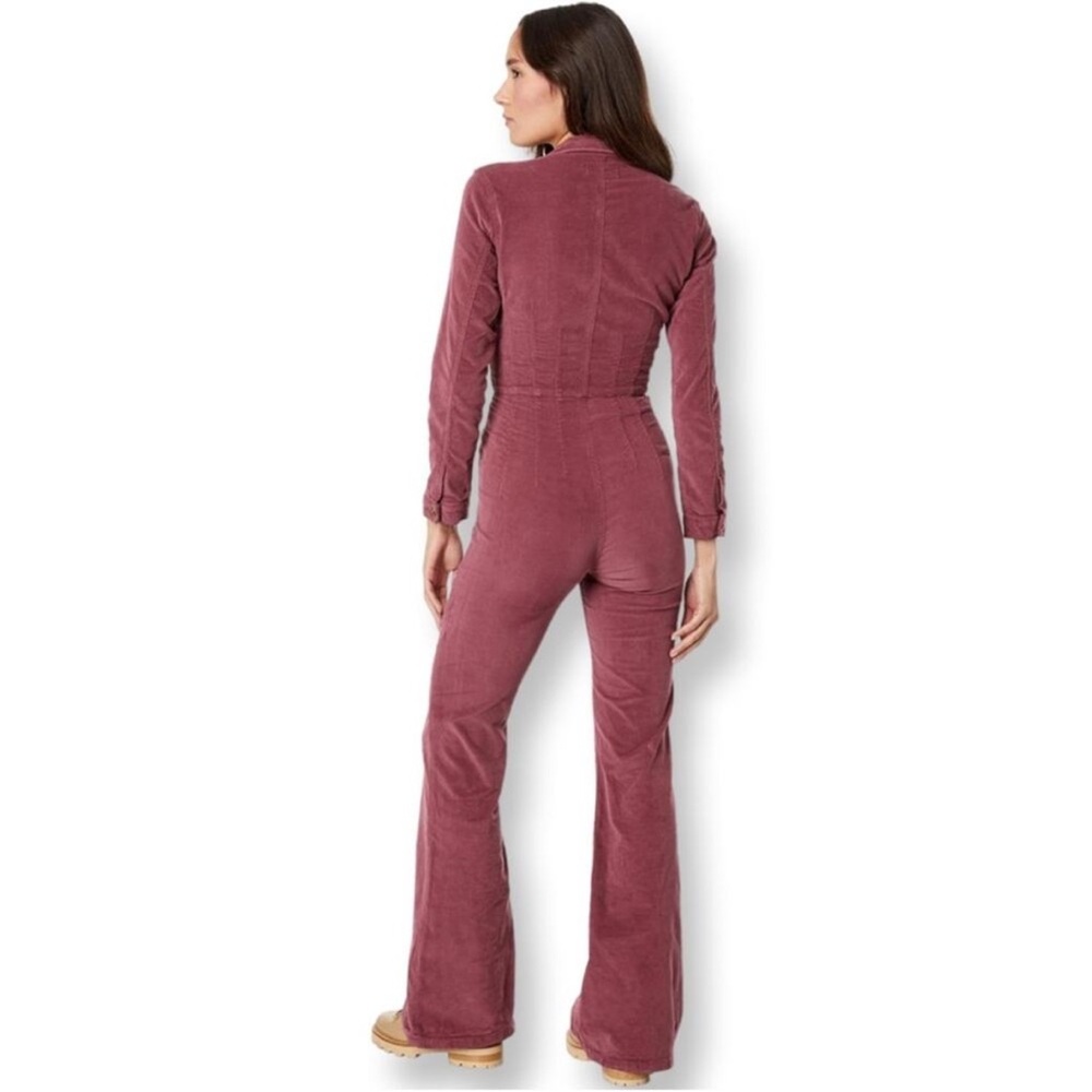 Women's Mauve Corduroy Jumpsuit